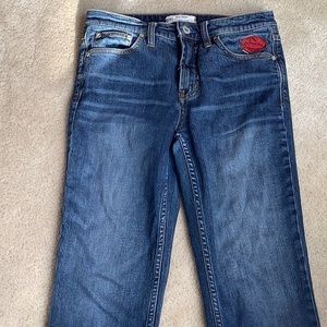 Free People embroidered jeans.  W 26 smoke free home